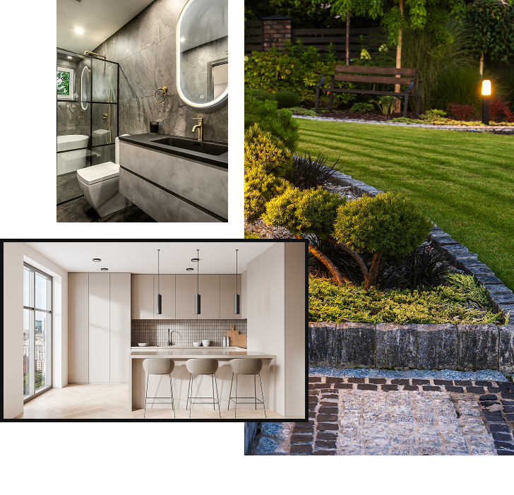 House renovation with new landscaping